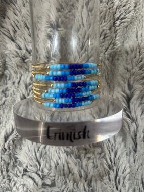 Erimish kids (gem jams) Blue Seed Bead Multi-Bracelet